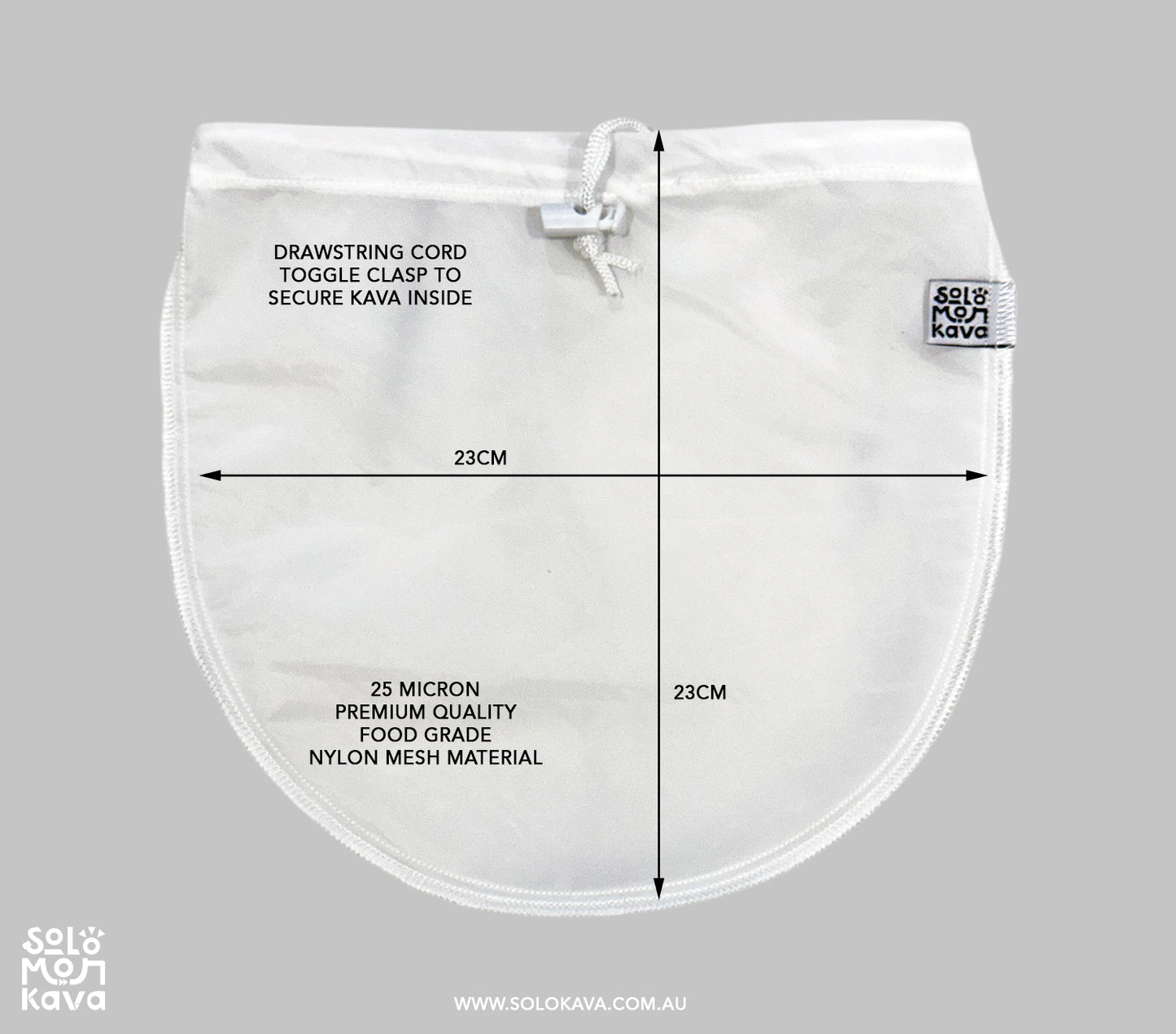 NEW PRODUCT - Premium Kava Straining Bag (25 microns/fine brew)